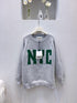 Letter Printed Crew Neck Pullover
